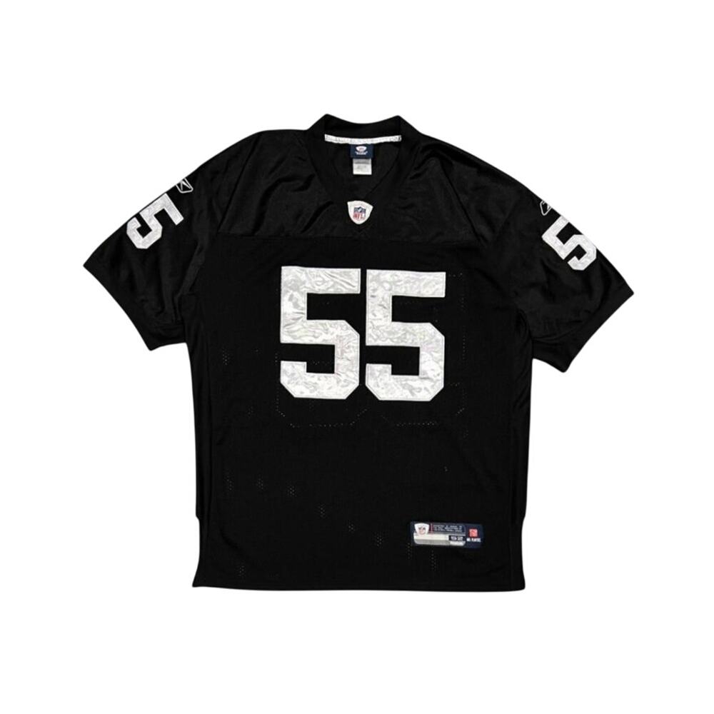 ★ Reebok x NFL Las Vegas Raiders Rolando Mcclain  Black & White Jersey ★